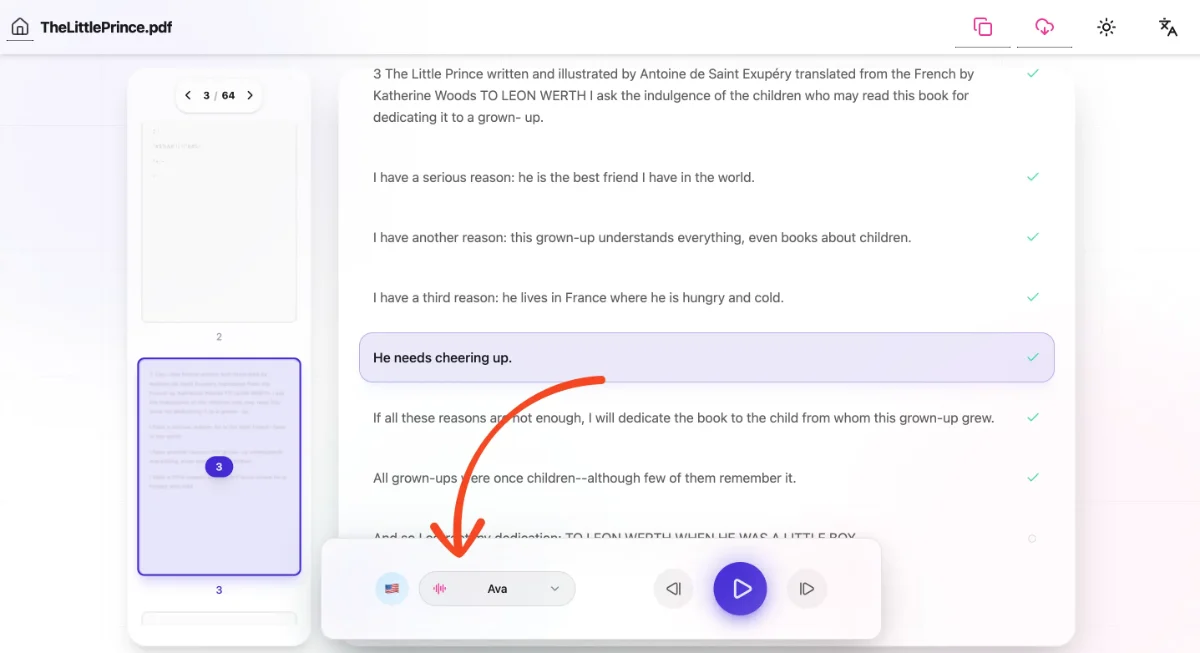 Choose Language and Voice